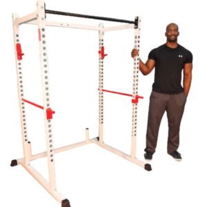 Dude standing next to TDS Squat Rack