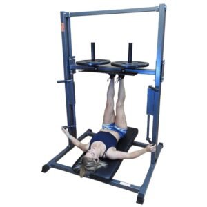 lady using vertical leg press