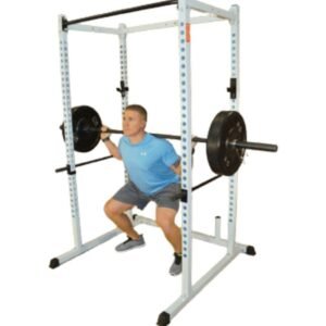 dude using the squat rack