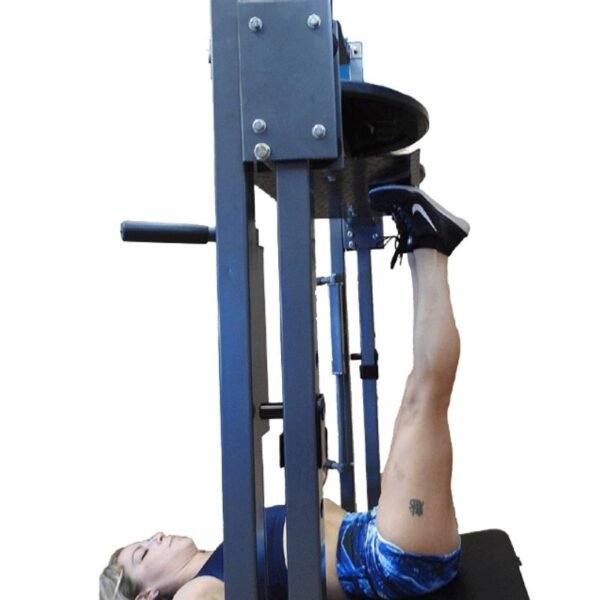 lady doing calf raises on leg press