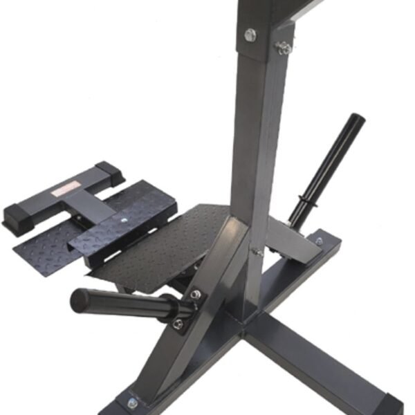 upclose of the squat/calf machines