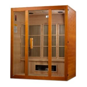 GoldenDesign MX-J306-02S Maxxus "Alpine" Dual Tech 3 person Low EMF FAR Infrared Sauna Canadian Hemlock