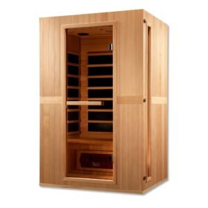 Maxxus "Serenity" Dual Tech 2 person Low EMF FAR Infrared Sauna Canadian Hemlock