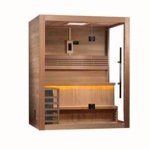 Golden Designs "Hanko Edition" 2-3 Person Traditional Sauna (GDI-7202-01) - Canadian Red Cedar Interior