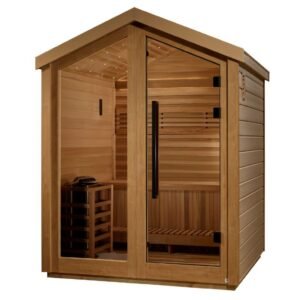 Savonlinna 3 Person Outdoor Traditional Sauna (GDI-8503-01) - Canadian Red Cedar Interior