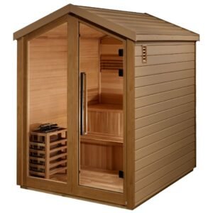 GoldenDesign GDI-8506-01 Kaarina 6 Person Outdoor Traditional Sauna-Canadian Red Cedar Interior