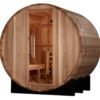 "St. Moritz" 2 Person Barrel Traditional Sauna - Pacific Cedar