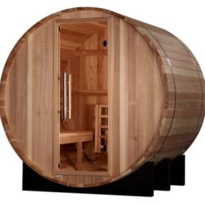 "St. Moritz" 2 Person Barrel Traditional Sauna - Pacific Cedar