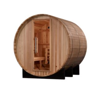 "St. Moritz" 2 Person Barrel Traditional Sauna - Pacific Cedar