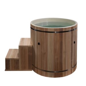GoldenDesign DCT-B-042-PLPC Dynamic Cold Therapy PVC Barrel Cold Plunge