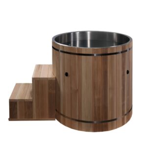 GoldenDesign DCT-B-042-USSPC Dynamic Cold Therapy Barrel 316 Stainless Steel Cold Plunge