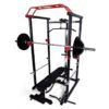 Olympic Squat Cage 1000 lb Weight Capacity Included with LAT Pulldown System