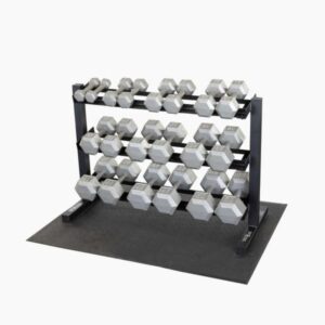 Body-Solid 3 tier horizontal dumbbell rack