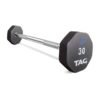 Virgin Rubber Fixed Barbell with Straight Handle Set