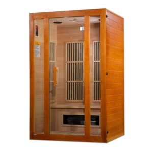 GoldenDesign MX-J206-02S Maxxus "Aspen" Dual Tech 2 person Low EMF FAR Infrared Sauna Canadian Hemlock