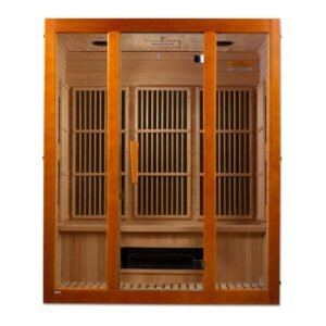 GoldenDesign MX-J306-02S Maxxus "Alpine" Dual Tech 3 person Low EMF FAR Infrared Sauna Canadian Hemlock