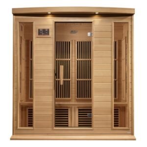 Maxxus 4 Person Near Zero EMF FAR Infrared Sauna - Canadian Hemlock