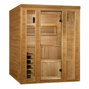 GoldenDesign GDI-7060-01 "Engelberg Edition" 6 Person Traditional Steam Sauna Pacific Premium Clear Cedar