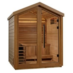 Savonlinna 3 Person Outdoor Traditional Sauna (GDI-8503-01) - Canadian Red Cedar Interior