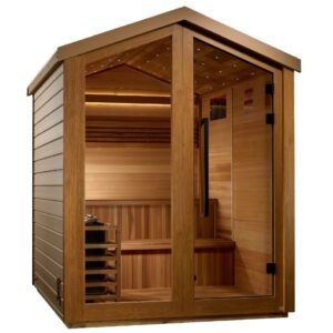 GoldenDesign GDI-8506-01 Kaarina 6 Person Outdoor Traditional Sauna-Canadian Red Cedar Interior