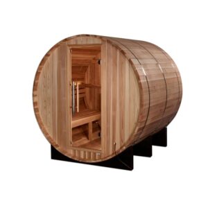 "St. Moritz" 2 Person Barrel Traditional Sauna - Pacific Cedar