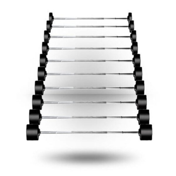 York (20-110 lb) Rubber-Coated Barbell Set
