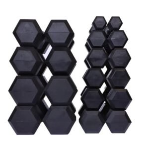 Rubber Hex Dumbbell Sets