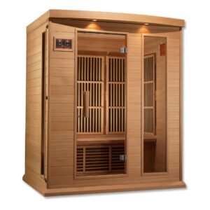 MX-K306-01 Maxxus Low EMF FAR Infrared Sauna Canadian Hemlock