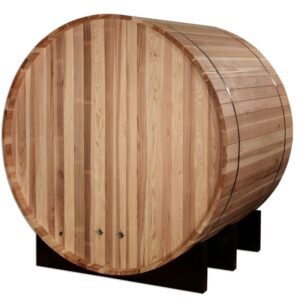 "St. Moritz" 2 Person Barrel Traditional Sauna - Pacific Cedar