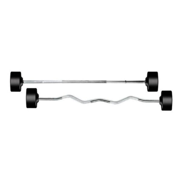 York (20-110 lb) Rubber-Coated Barbell Set