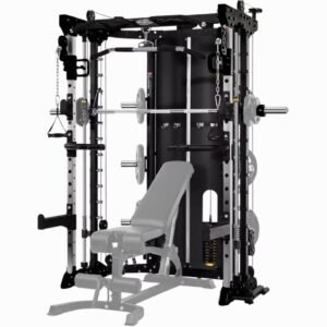 Commercial Home Gym - Smith Machine w/ Twin Cross Cables & Built-in 2*80 kg Stack Weights