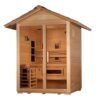 GoldenDesign GDI-8123-01 "Carinthia" 3 Person Hybrid Outdoor Sauna - Canadian Hemlock