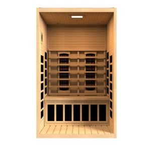 Santiago 2 Person Full Spectrum Infrared Sauna - Canadian Hemlock