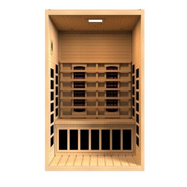 Santiago 2 Person Full Spectrum Infrared Sauna - Canadian Hemlock