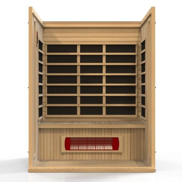 GoldenDesign MX-LS3-01 Maxxus "Trinity" Dual Tech 3 person Low EMF FAR Infrared Sauna Canadian Hemlock