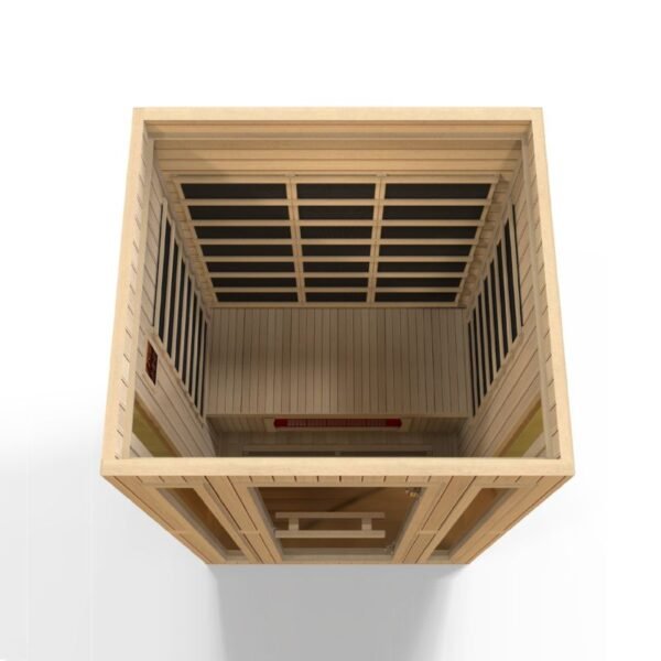 GoldenDesign MX-LS3-01 Maxxus "Trinity" Dual Tech 3 person Low EMF FAR Infrared Sauna Canadian Hemlock