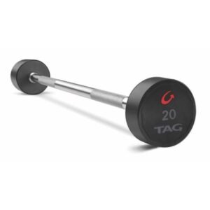 TAG 8 Sided 20-110lb Urethane Fixed Barbell with Straight Handle Set