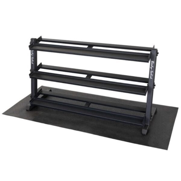 Body-Solid (5-70 lb) Cast Iron Hex Dumbbells w/ Rack