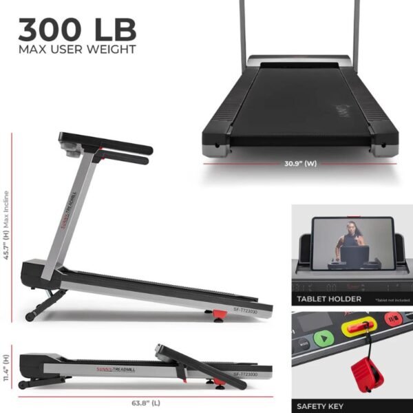 Sunny Premium Foldable Auto Incline Smart Treadmill