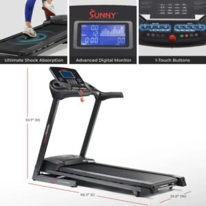 Sunny Energy Flex Motorized Auto Incline Smart Treadmill