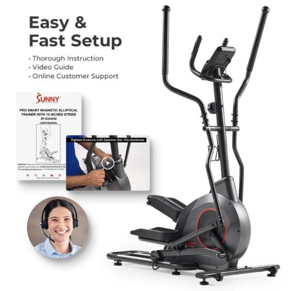 Sunny Ultra Silent Smart Elliptical Exerciser