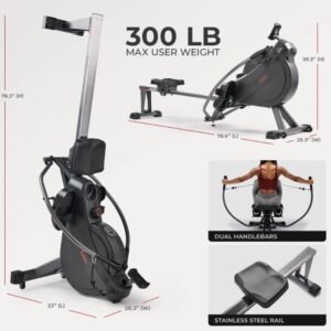 Sunny Premium Smart Full Motion Magnetic Rowing Machine
