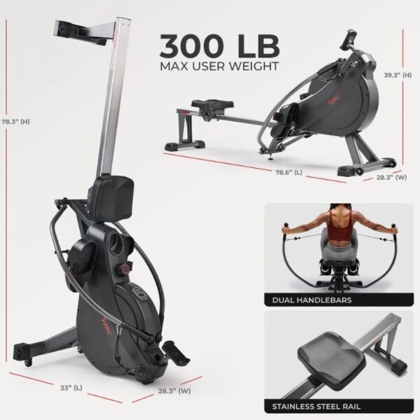 Sunny Premium Smart Full Motion Magnetic Rowing Machine