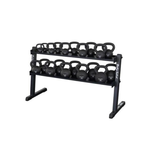2 Tier Horizontal Kettlebell Rack (Black)