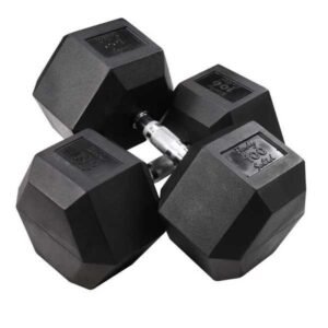 Body-Solid Rubber Hex Dumbbells