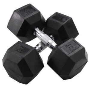 Body-Solid Rubber Hex Dumbbells