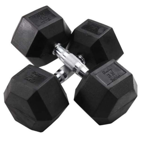 Body-Solid Rubber Hex Dumbbells