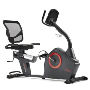 Sunny Smart Programmable 16 Levels Electro-Magnetic Resistance Recumbent Exercise Bike