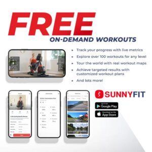 Sunny Premium Smart Magnetic Belt Drive Indoor Cycling Exercise Bike