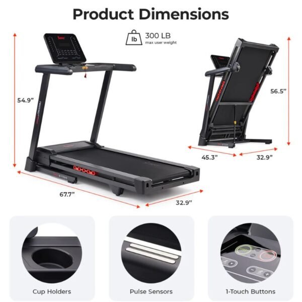 Sunny Advanced Heavy Duty Auto Incline Smart Treadmill
